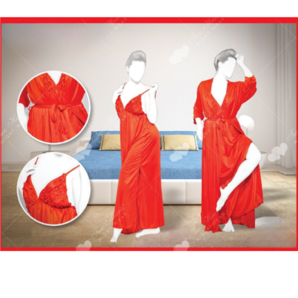 bridal silk nightwear set in pakistan by bisawears.com