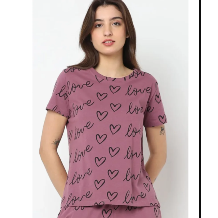 women's love printed set fo women in pakistan by bisawears.com