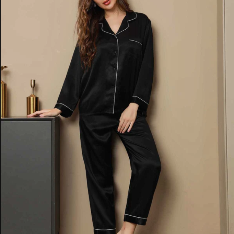 black silk night suit in pakistan by bisawears.com