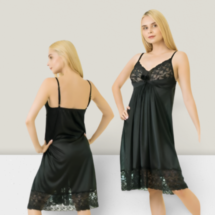 black night dress gown in pakistan by bisawears.com