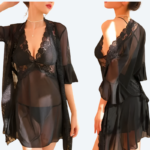 Luxury Black Lace Lingerie in pakistan by bisawears.com