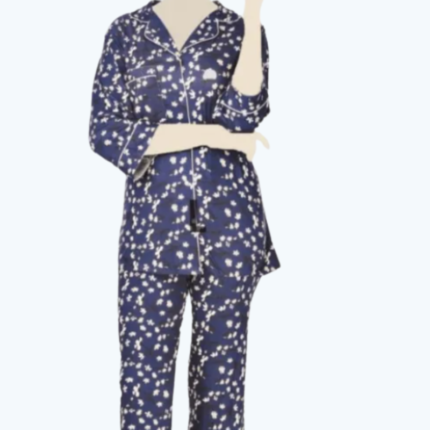 floral printed silk satin nightwear in pakistan by bisawears.com