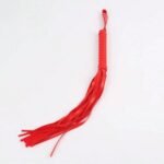 Red flogger whip included in 10 piece BDSM kit in Pakistan