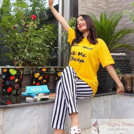 2 Pcs Let Me Sleep Pajama Set for Women in pakistan by bisawears.com