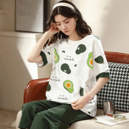 2 Pcs Sleepy Girl Pajama Set Night Suit for Women in pakistan by bisawears.com