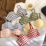 check bra panty set for women multicolor comfortable lingerie Pakistan