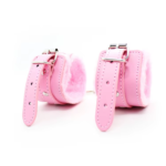 Pink BDSM handcuffs in Pakistan with soft padded restraints