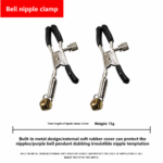 Black nipple clamps accessory included in 10 PCS Black BDSM Kit in Pakistan